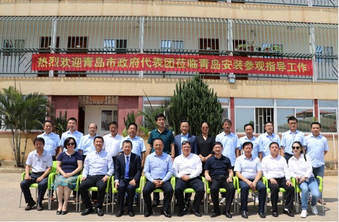 青島市政府代表團(tuán)到訪安哥拉，并到我司駐地參觀指導(dǎo)工作